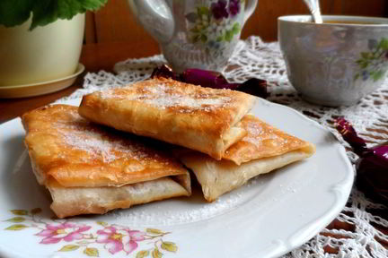 Творожный десерт из лаваша