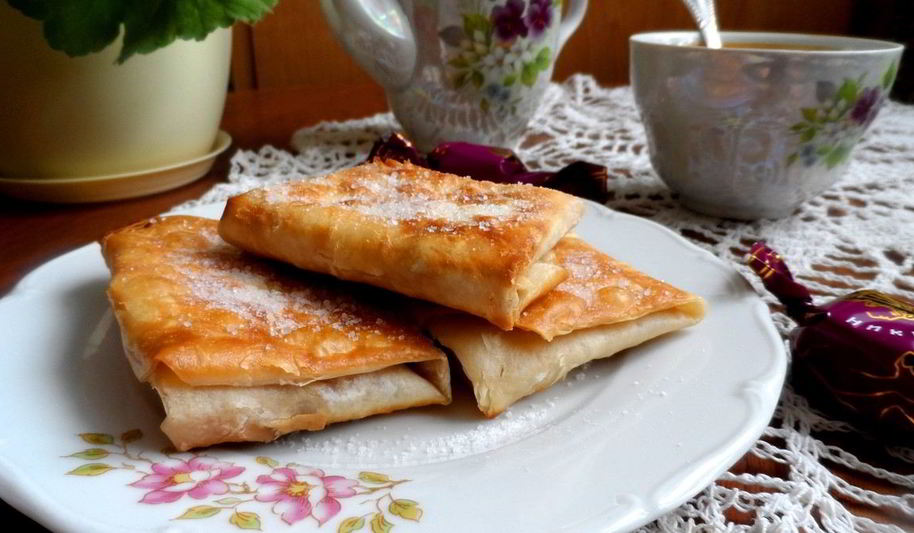 Рецепт творожного десерта из лаваша