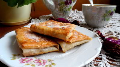 творожный десерт из лаваша