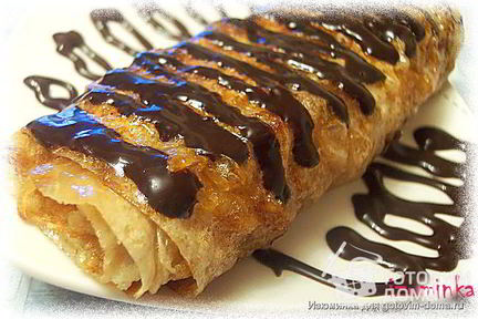 Яблочные рулетики из лаваша