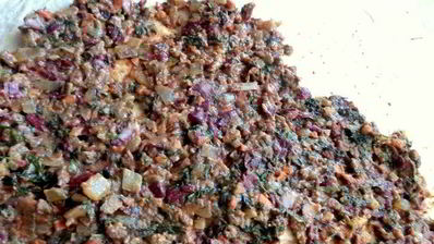 закуска из фасоли в лаваше сытная