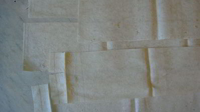 закуска из крабовых палочек в лаваше, обжаренная