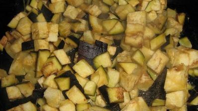 закуска из лаваша с курицей и баклажанами