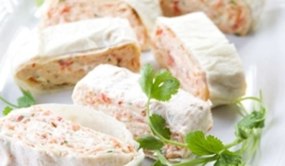 Рецепт закуски из лаваша с сыром фета