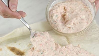 закуска из лаваша с сыром фета