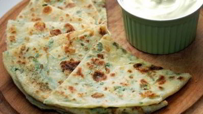 алу-паратха индийская лепешка