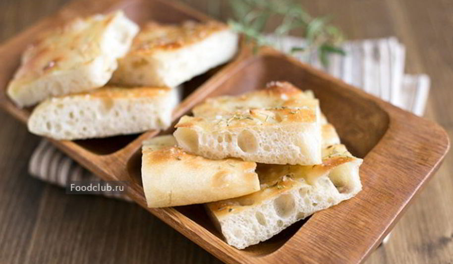 Рецепт фокаччи с чесноком и розмарином