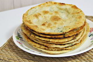 Китайские лепешки с зеленью