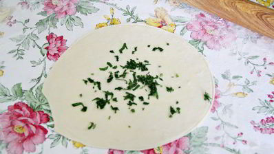 китайские лепешки с зеленью