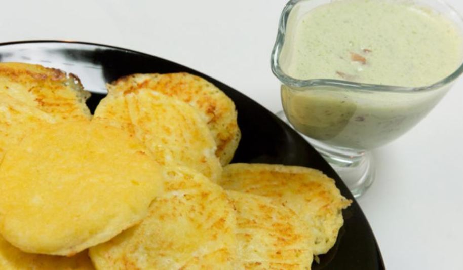 Рецепт кукурузных лепешек и йогуртовый соус