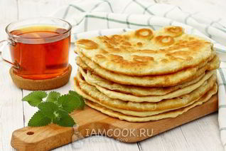 Лепешки на сметане на сковороде