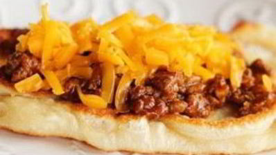 лепешки с говяжьим фаршем и сыром