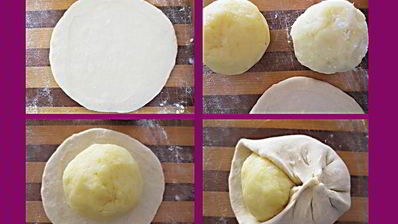 лепешки с сыром и картошкой