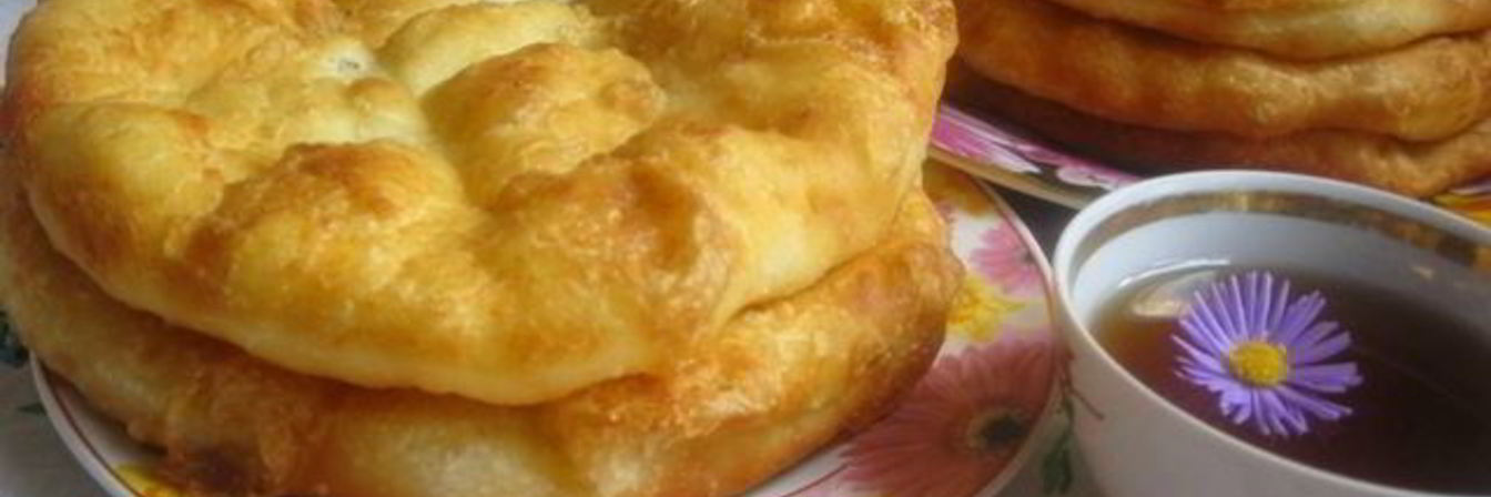 Лепешки Шелпек на кефире