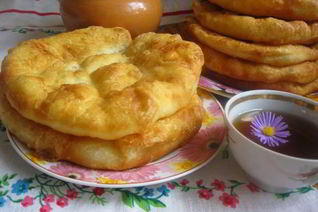 Лепешки Шелпек на кефире