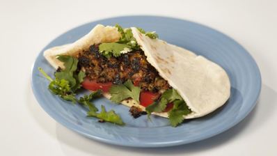 пита с фасолевыми котлетами