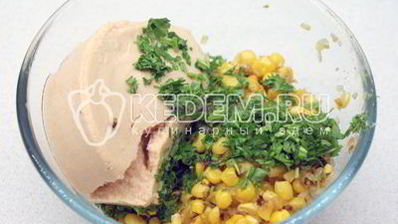 пита с начинкой из печени трески