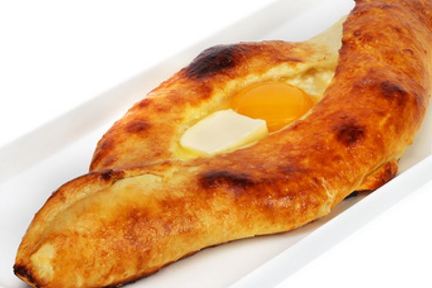 Пита с сыром и яйцом