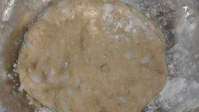 пшенично-ржаные лепешки с луком