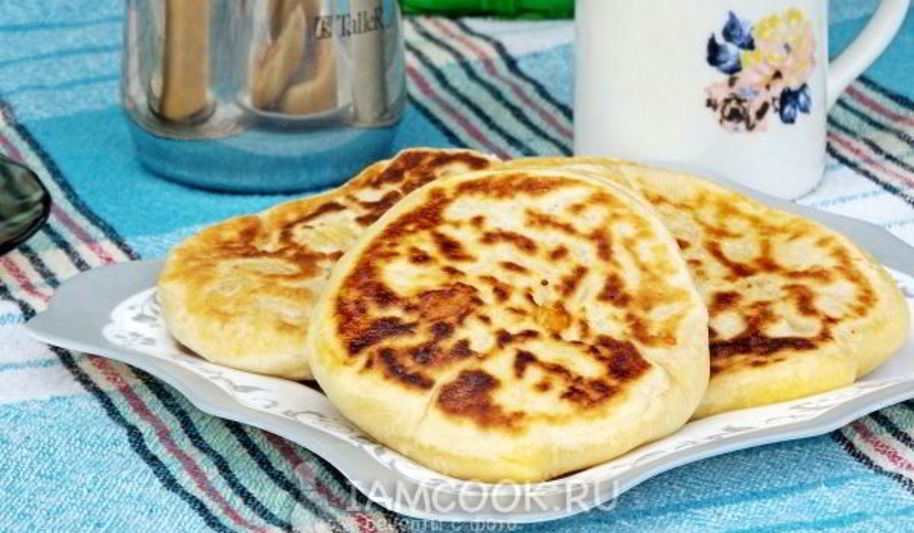 Рецепт сырных лепешек на кефире на сковороде