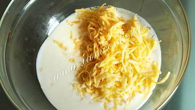 сырные лепешки с ветчиной