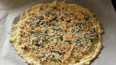 творожная лепешка с начинкой из сыра