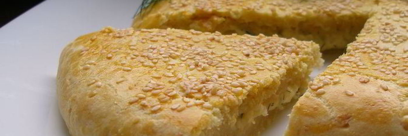 Творожно-сырная лепешка