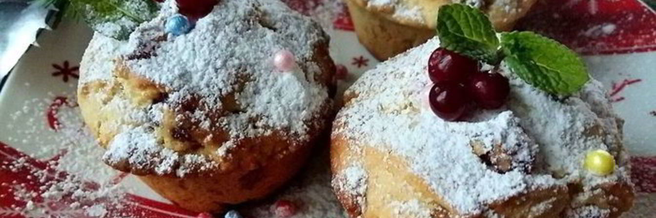 Ароматные новогодние маффины