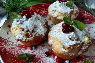 Ароматные новогодние маффины