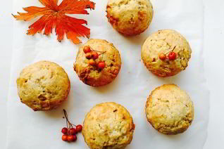 Банановые маффины с белым шоколадом