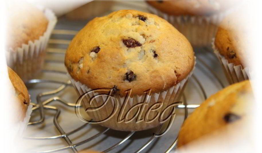 Рецепт банановых маффинов с кусочками шоколада