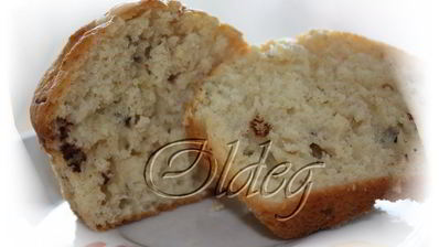 банановые маффины с кусочками шоколада