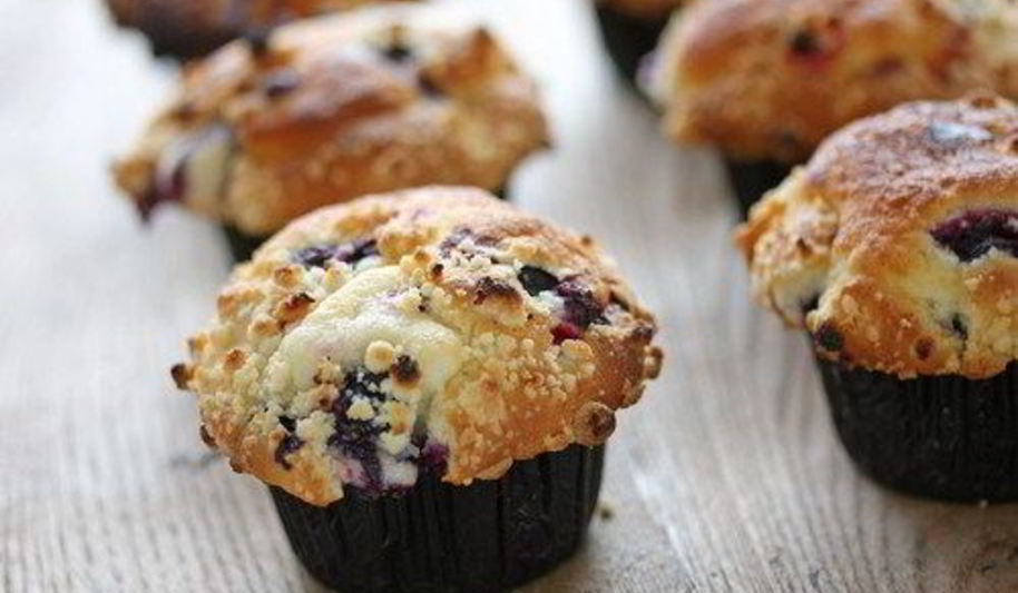 Рецепт чернично-апельсиновых маффины