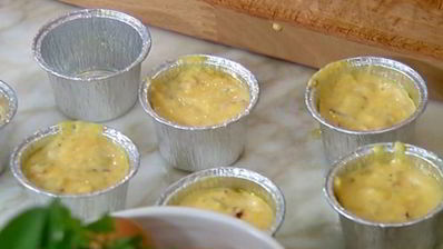 кукурузные маффины с беконом и тимьяном