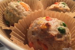 Куриные маффины с отрубями