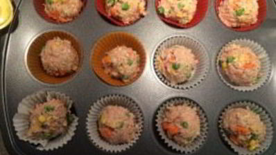 куриные маффины с отрубями