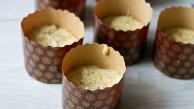 лимонные маффины с маком и лимонной глазурью