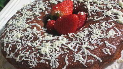 маффины из белого шоколада и клубники