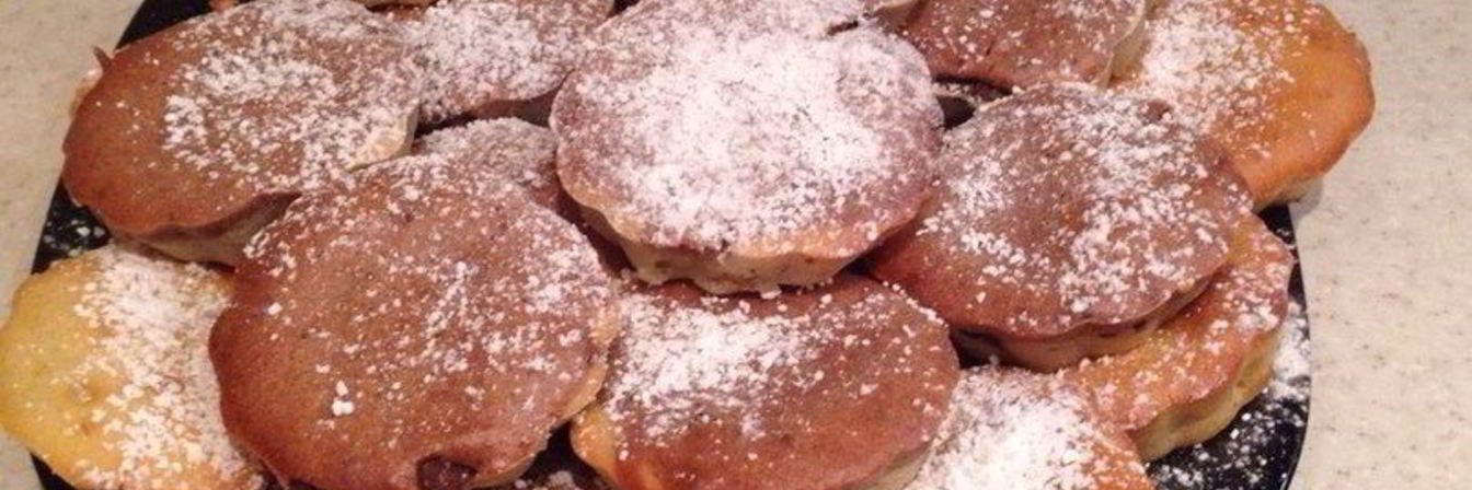 Маффины на кефире с бананом и шоколадом
