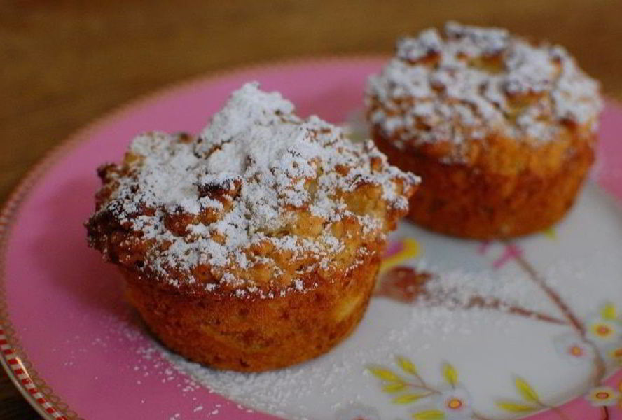 Маффины с бананом и курагой