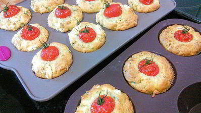 маффины с фетой и зеленью