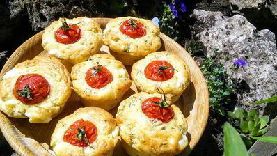 маффины с фетой и зеленью