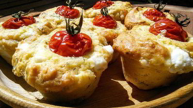 маффины с фетой и зеленью