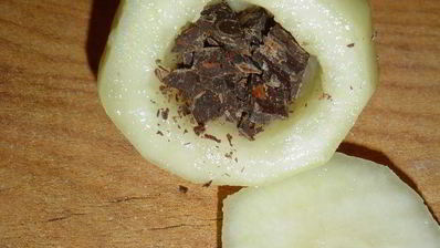 маффины с грушей и шоколадом