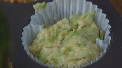 маффины с кабачком, кардамоном и лаймом