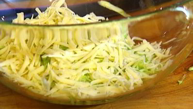 маффины с кабачком, сыром и мятой