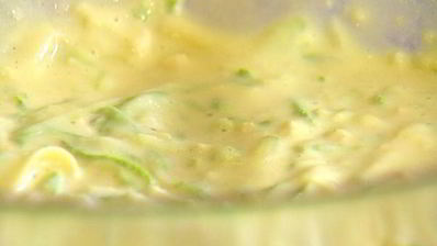 маффины с кабачком, сыром и мятой