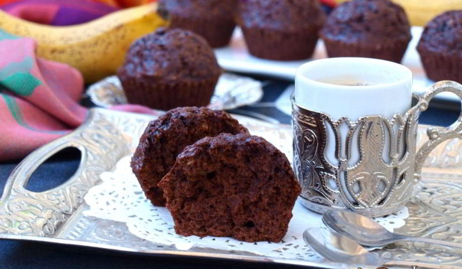 Рецепт маффинов с какао и бананом