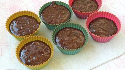 маффины с какао и бананом