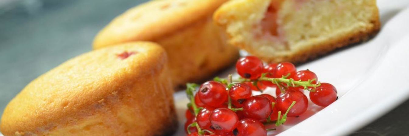 Маффины с красной смородиной